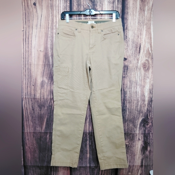 L.L Bean Women's Tan Jeans Size 8 - Picture 1 of 5